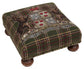Highland Heritage Green Tapestry Footstool