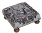 Regal Stag Silver Tapestry Footstool