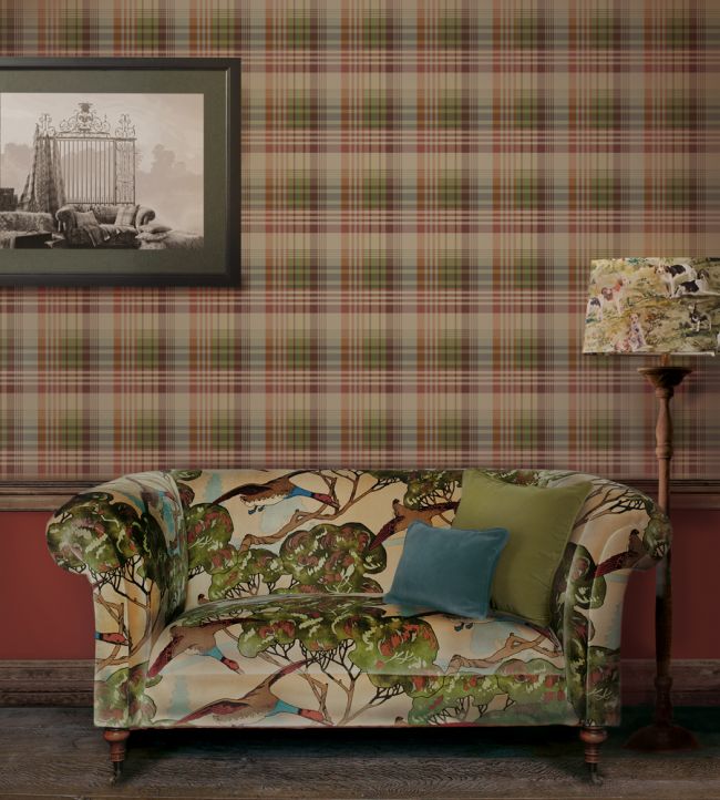 Mulberry Ancient Tartan Wallpaper