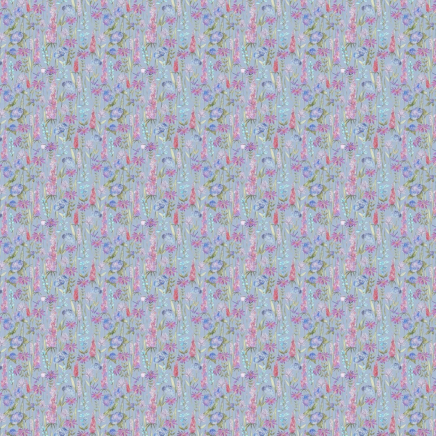 Florabunda Bluebell Lomond Pima Lawn Cotton - Dress Fabric