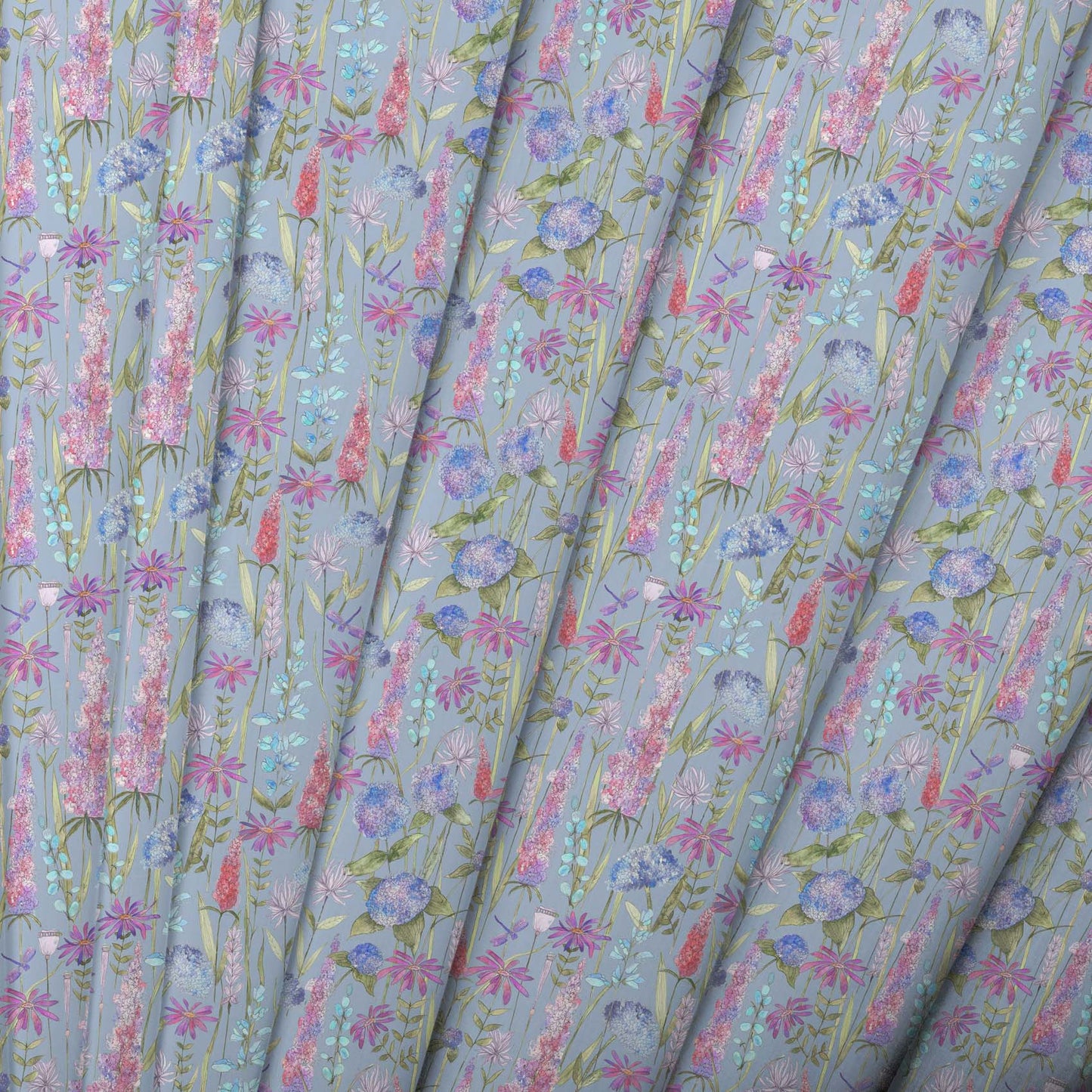 Florabunda Bluebell Lomond Pima Lawn Cotton - Dress Fabric