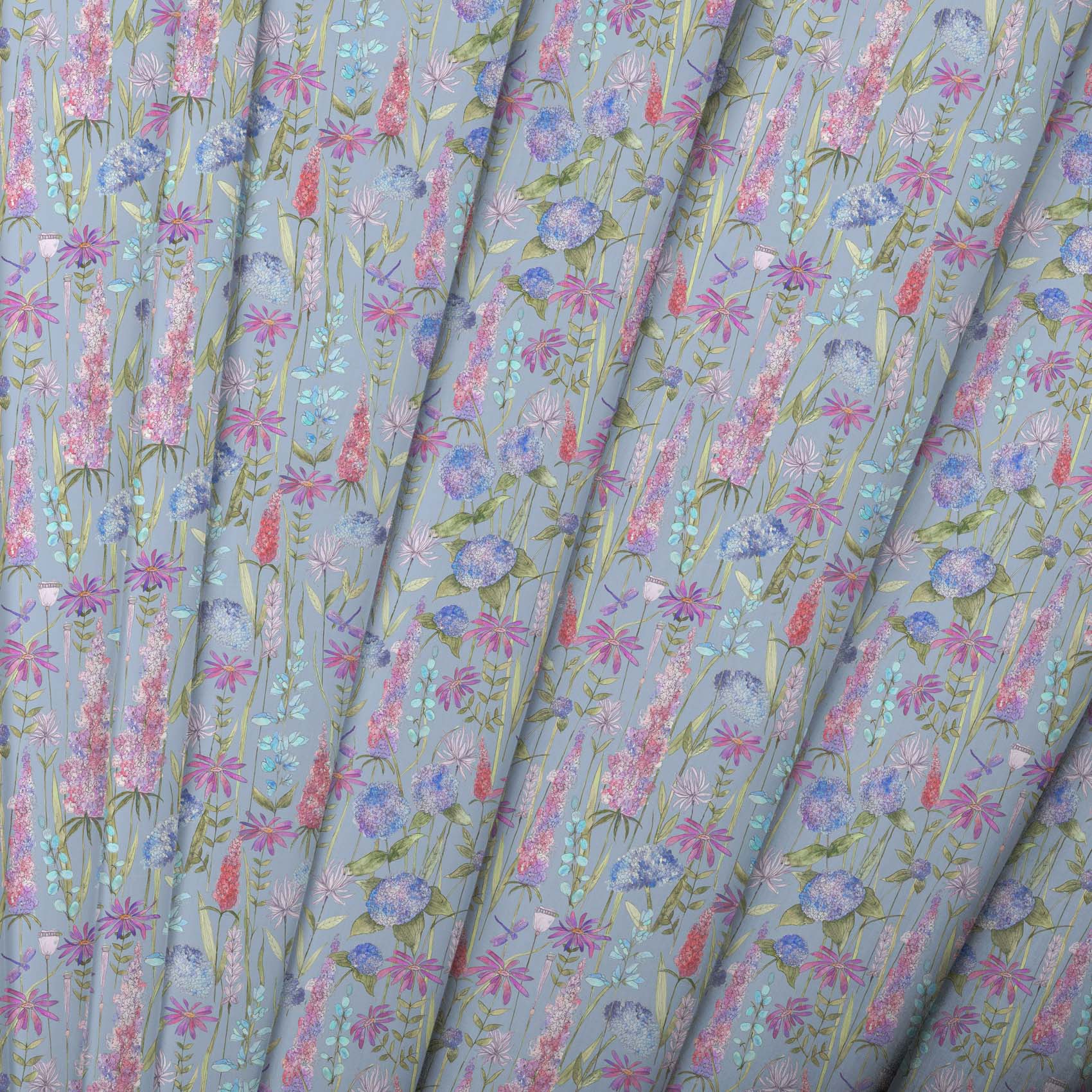 Florabunda Bluebell Lomond Pima Lawn Cotton - Dress Fabric
