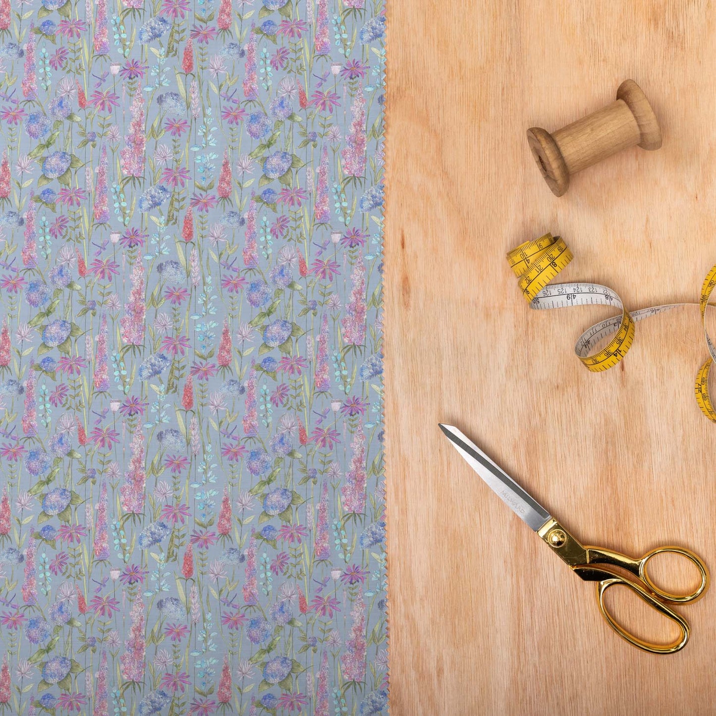 Florabunda Bluebell Lomond Pima Lawn Cotton - Dress Fabric