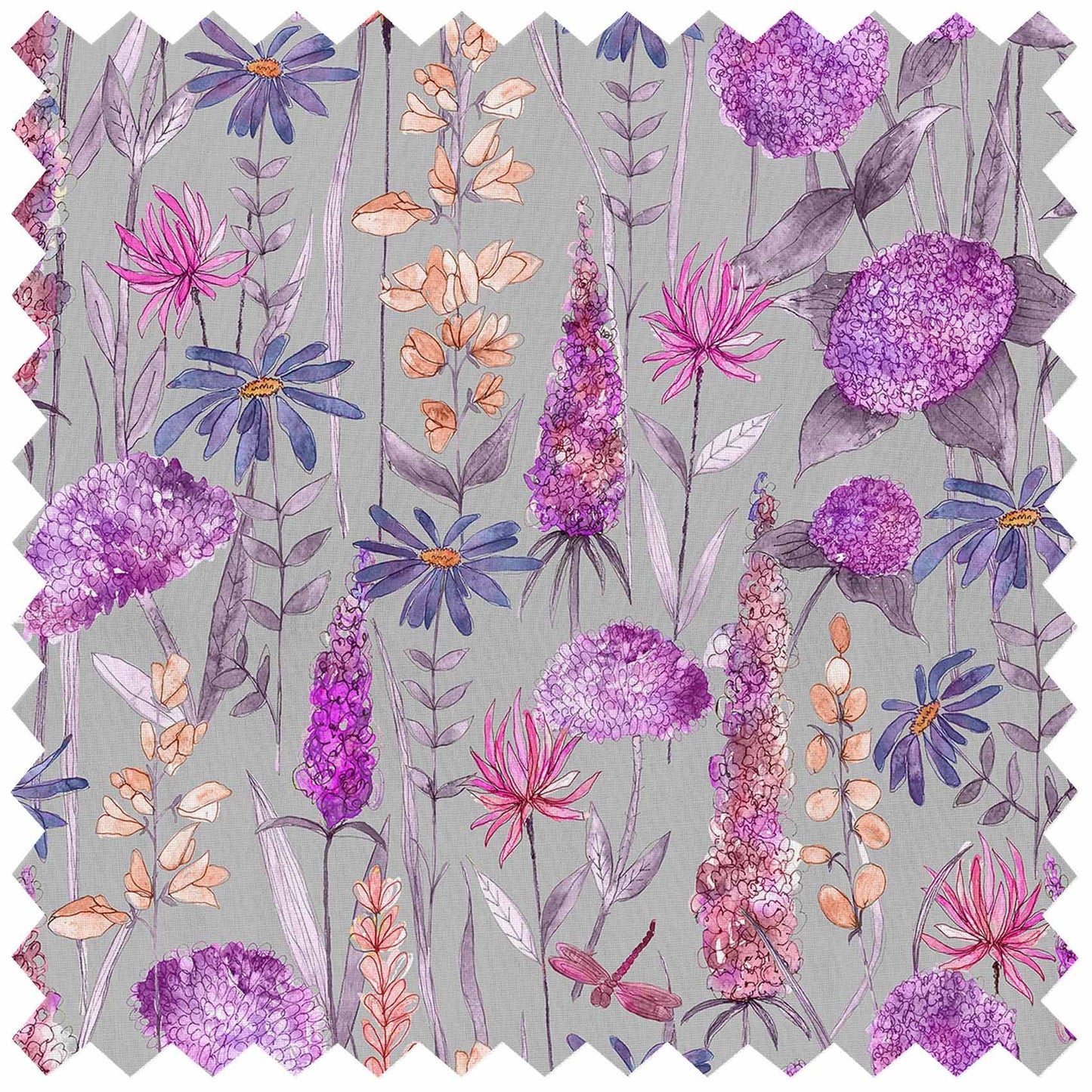 Florabunda Fuchsia Lomond Pima Lawn Cotton - Dress Fabric