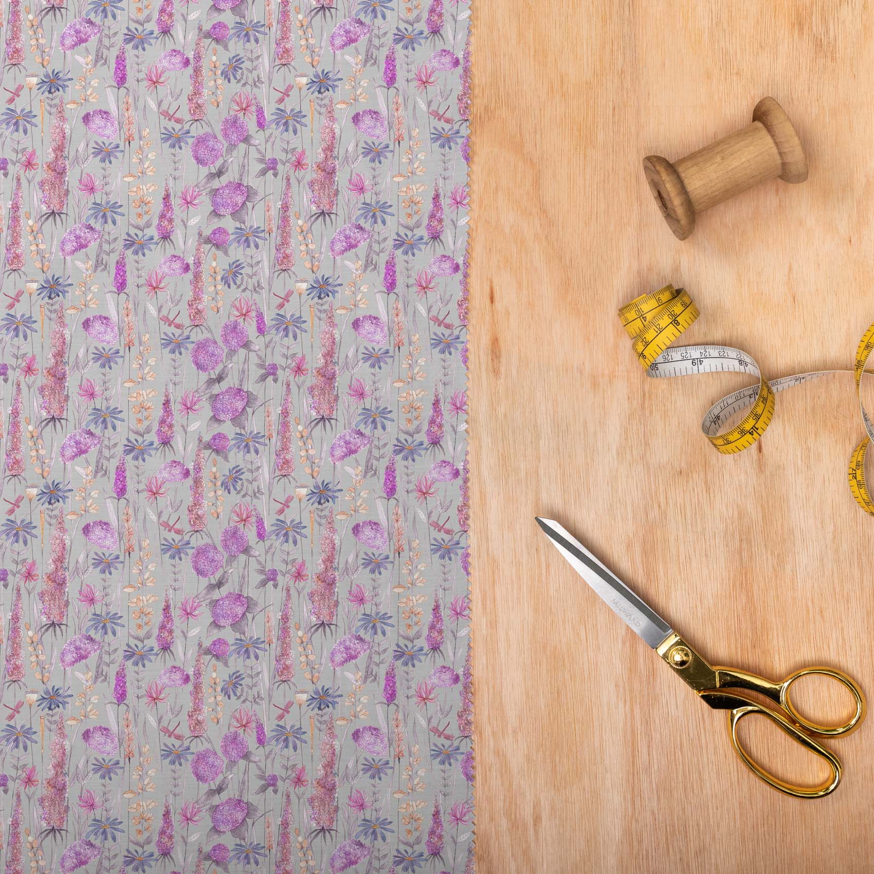 Florabunda Fuchsia Lomond Pima Lawn Cotton - Dress Fabric