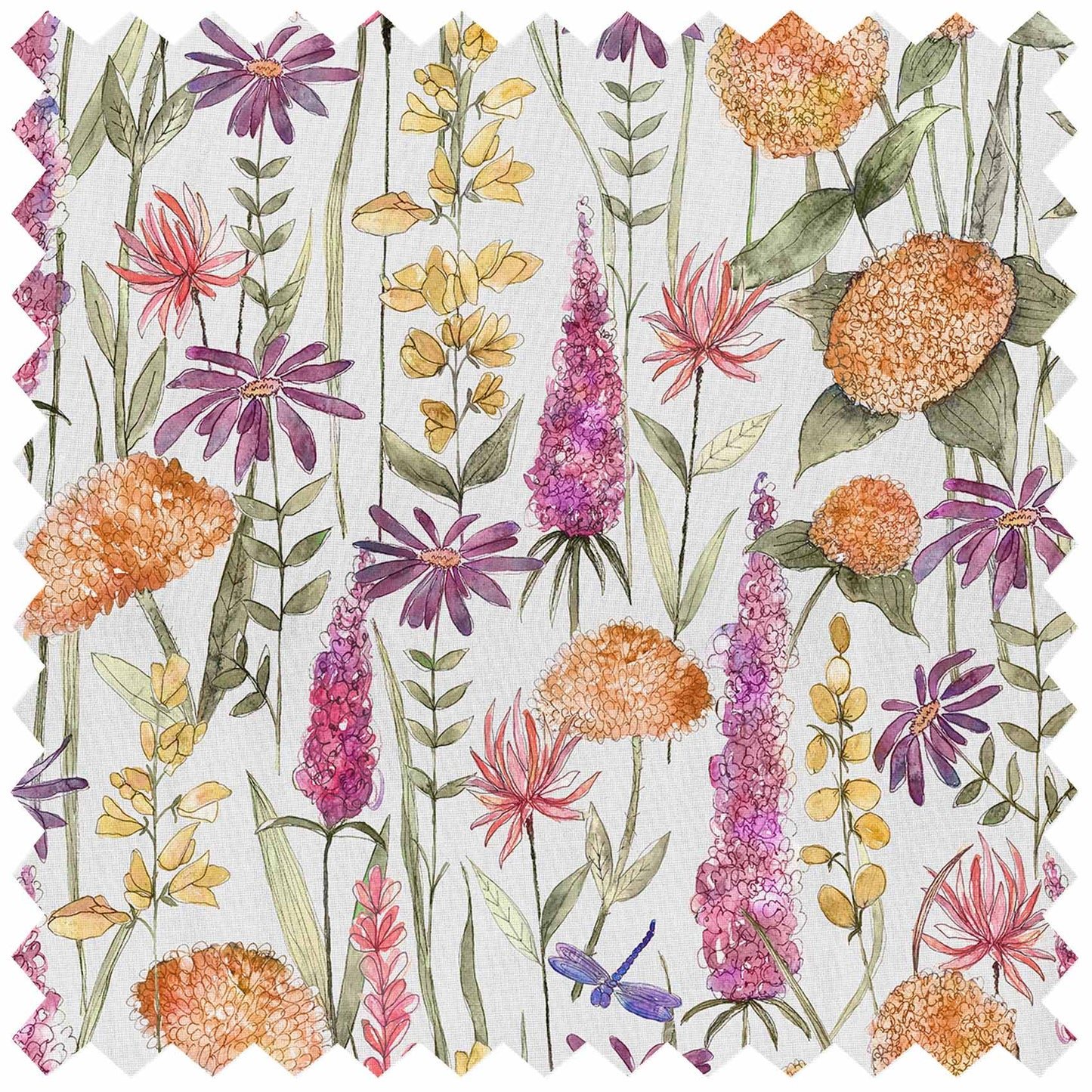 Florabunda Russet Linen Lomond Pima Lawn Cotton - Dress Fabric