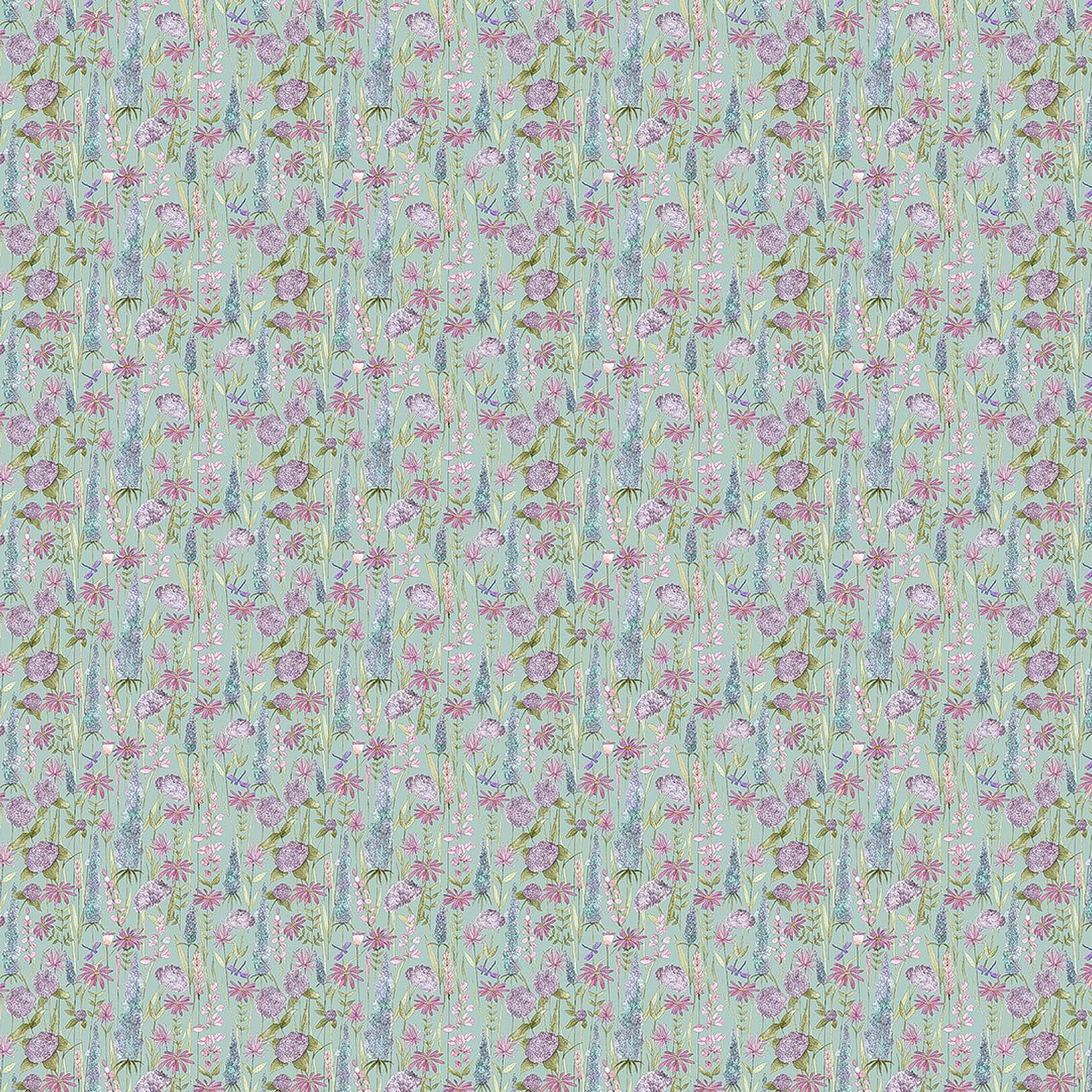 Florabunda Verde Lomond Pima Lawn Cotton - Dress Fabric