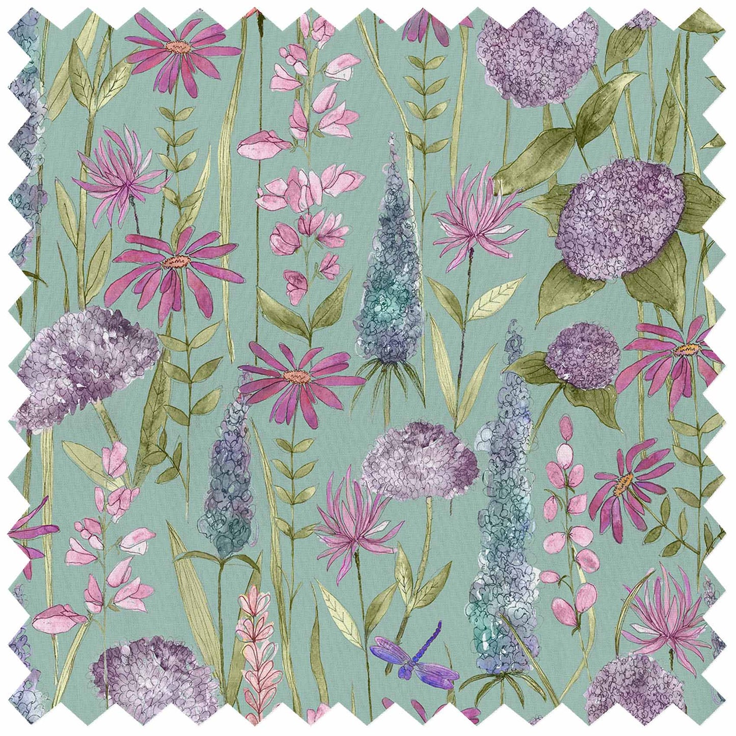 Florabunda Verde Lomond Pima Lawn Cotton - Dress Fabric