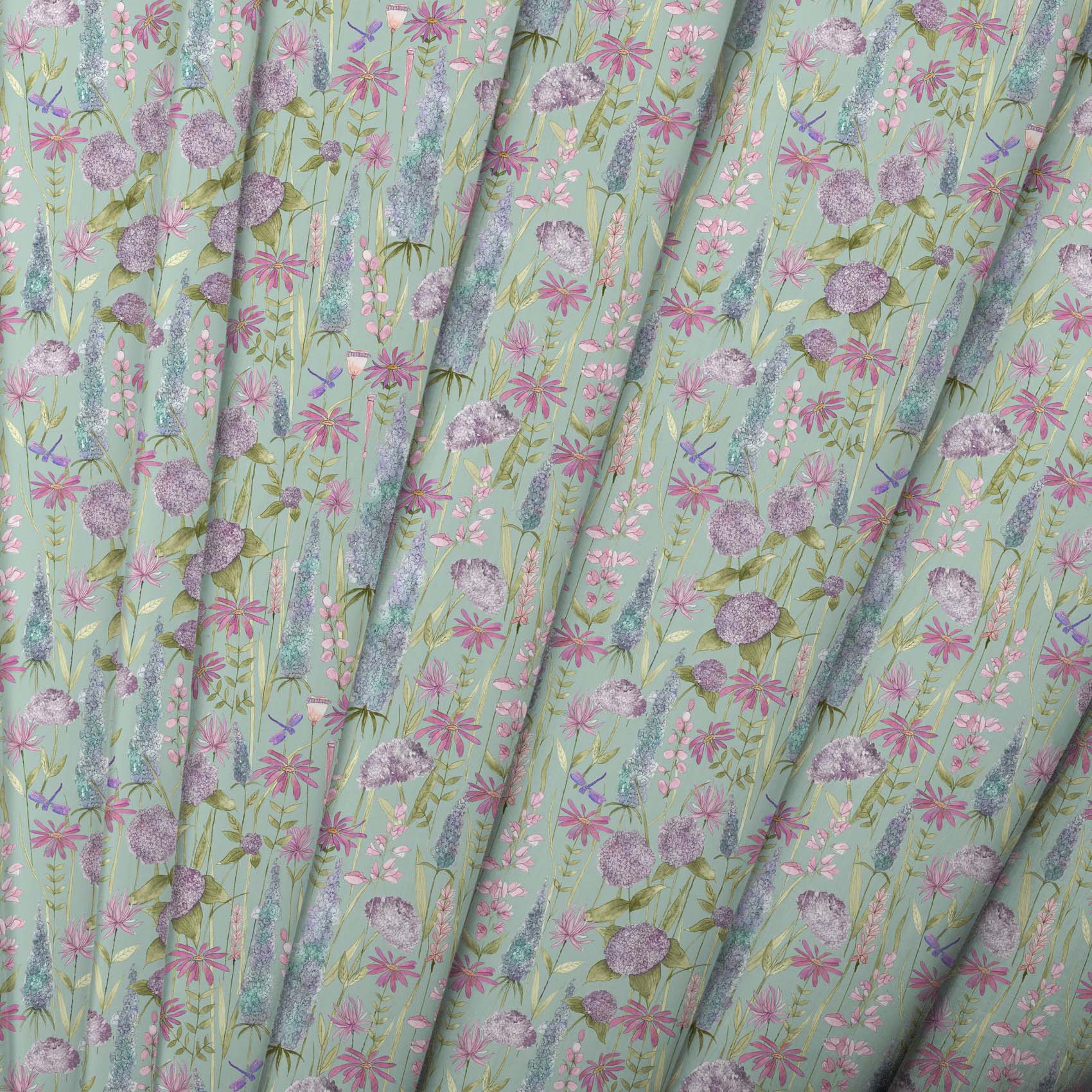 Florabunda Verde Lomond Pima Lawn Cotton - Dress Fabric