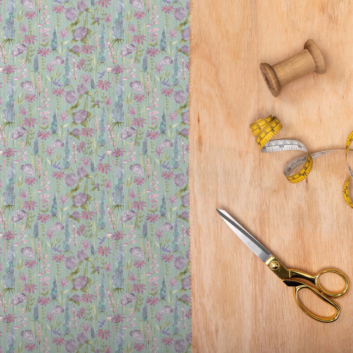 Florabunda Verde Lomond Pima Lawn Cotton - Dress Fabric