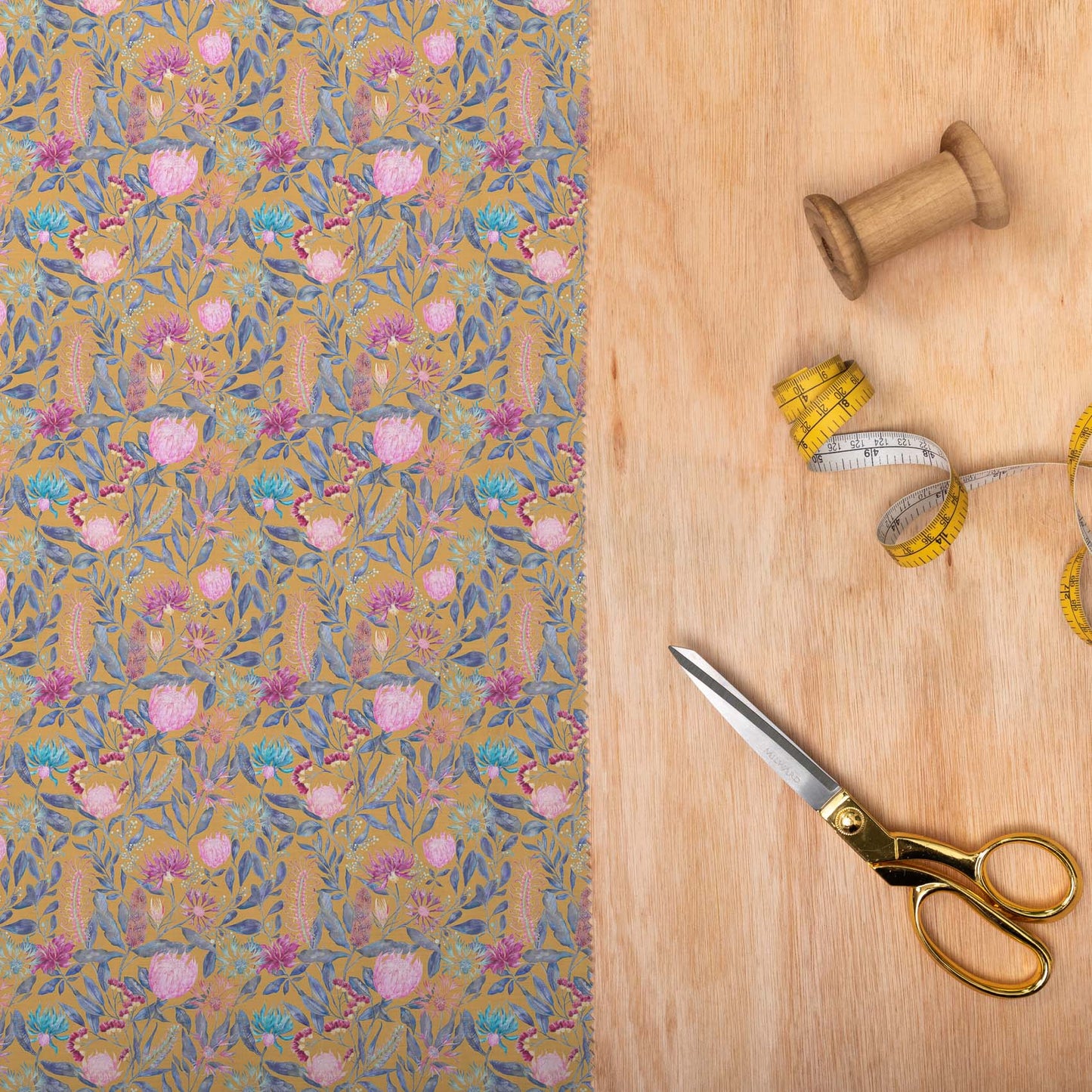 Fortazela Gold Lomond Pima Lawn Cotton - Dress Fabric