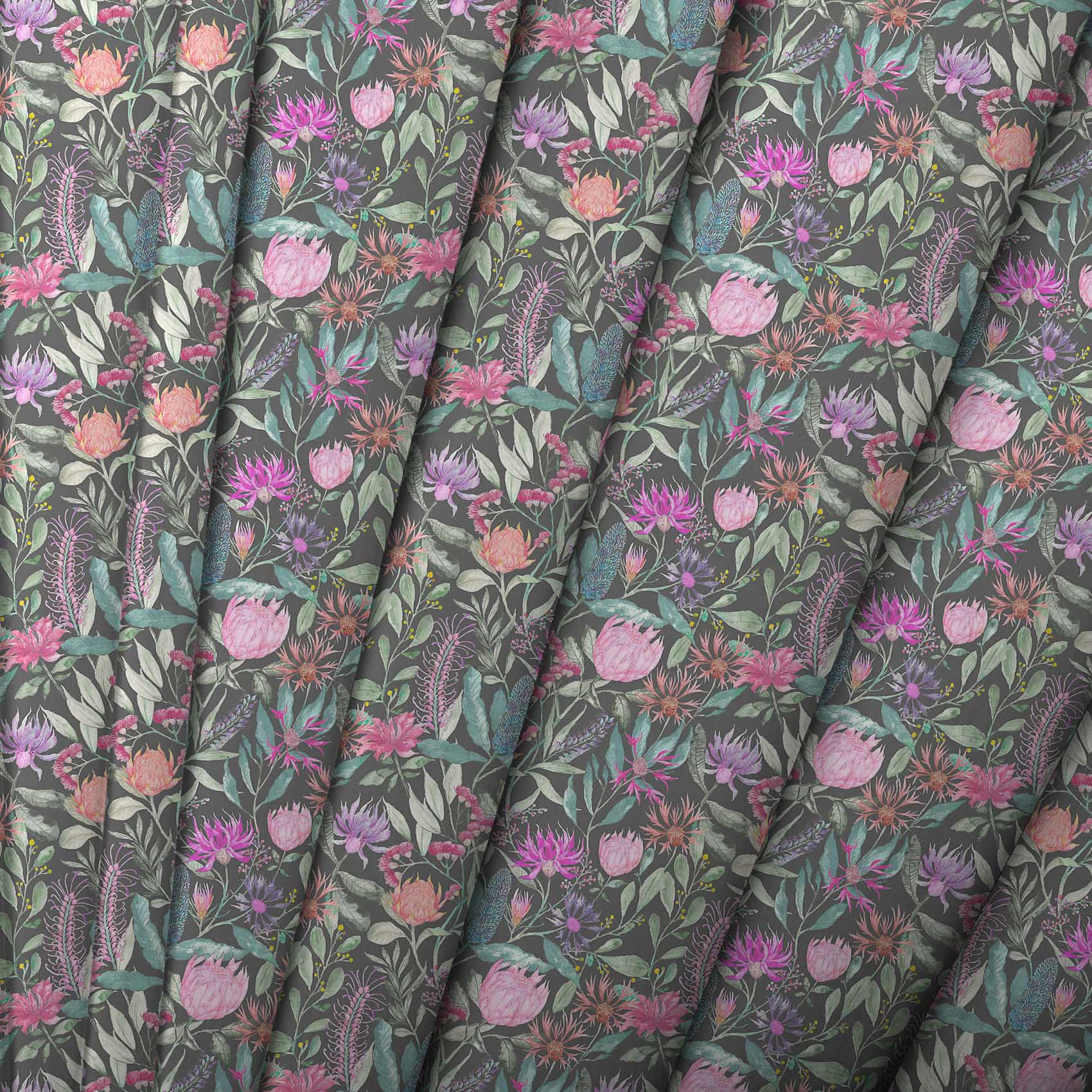 Fortazela Onyx Lomond Pima Lawn Cotton - Dress Fabric