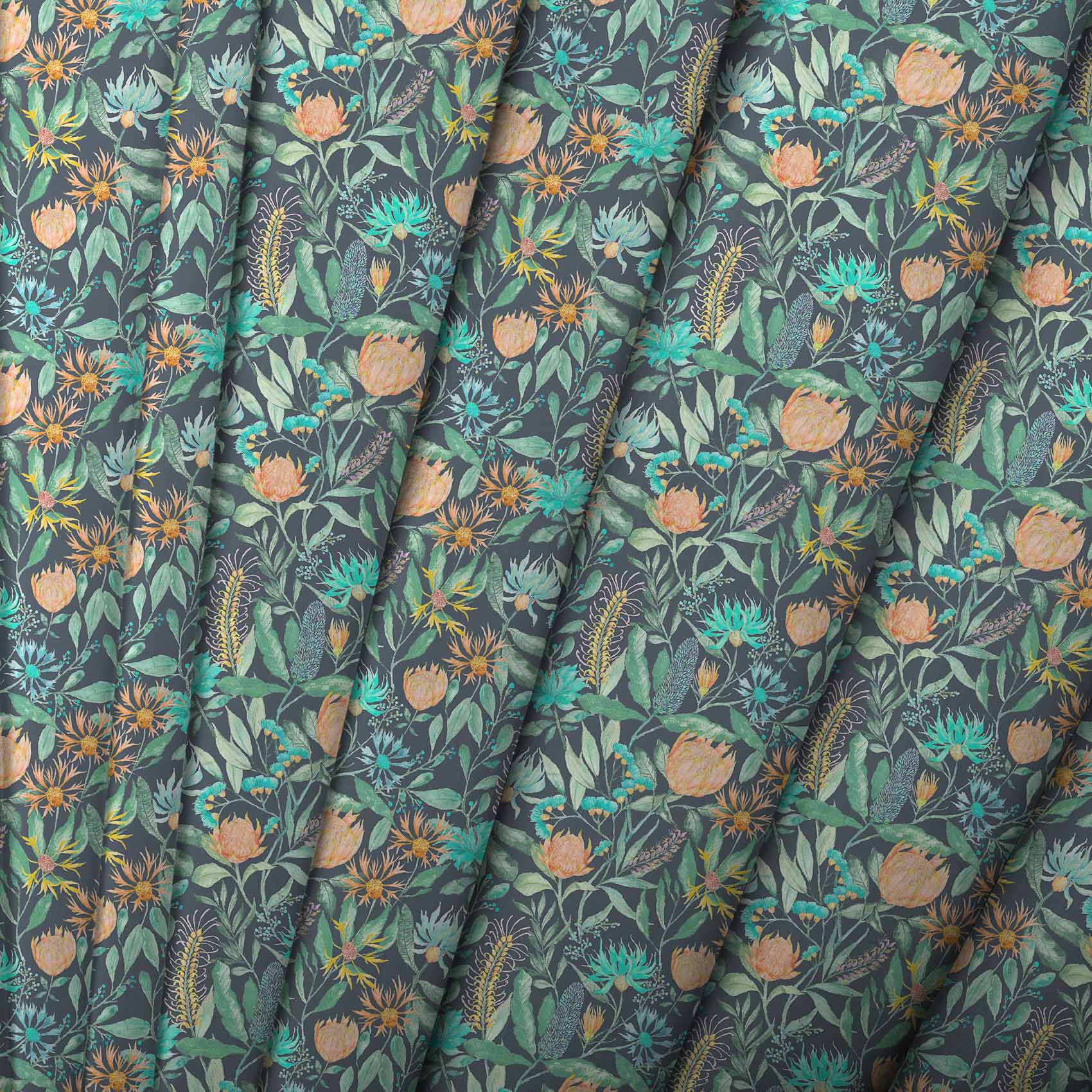 Fortazela Sapphire Lomond Pima Lawn Cotton - Dress Fabric