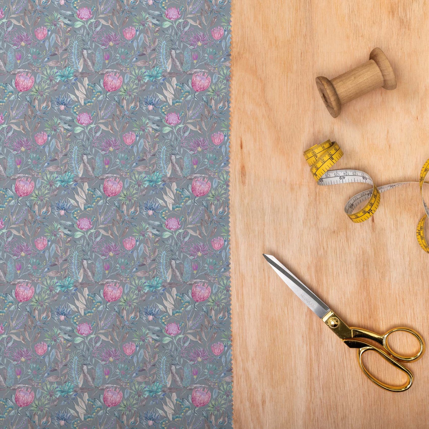 Fortazela Storm Lomond Pima Lawn Cotton - Dress Fabric