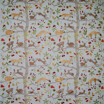 Fox And Hare Linen Fabric