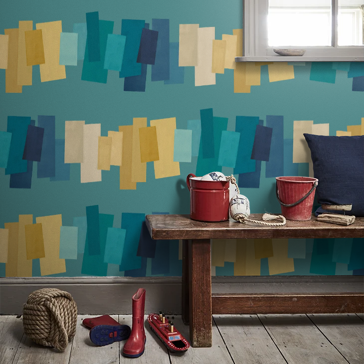 Offset Blocks Wallpaper