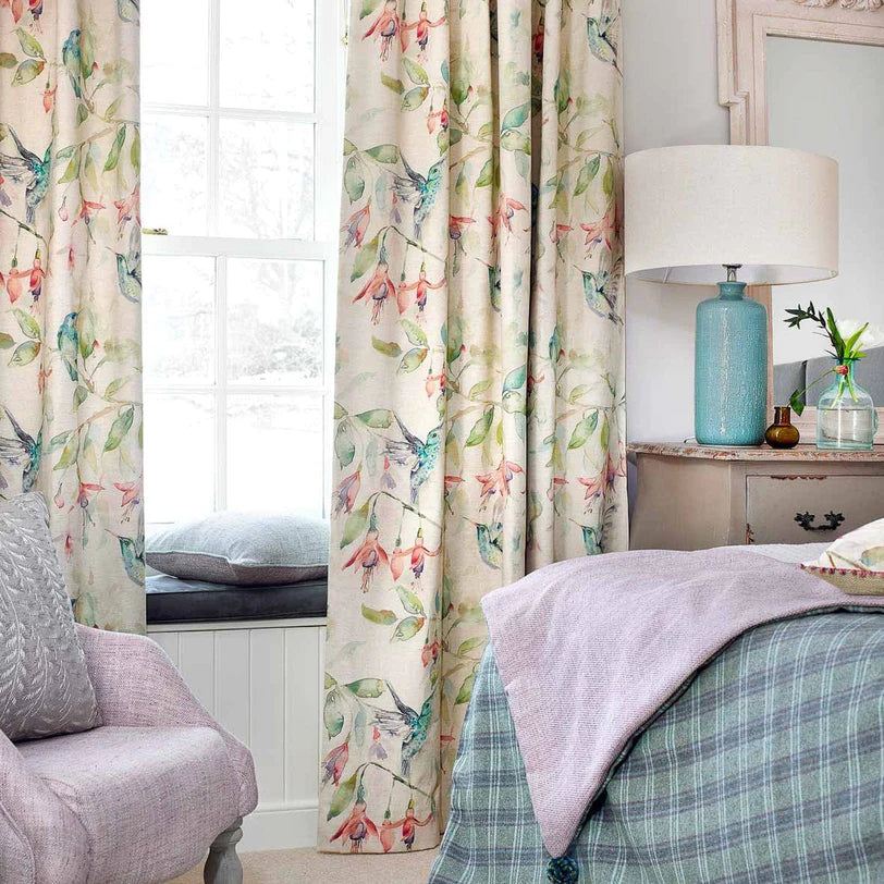 Fuchsia Flight Linen Room Fabric