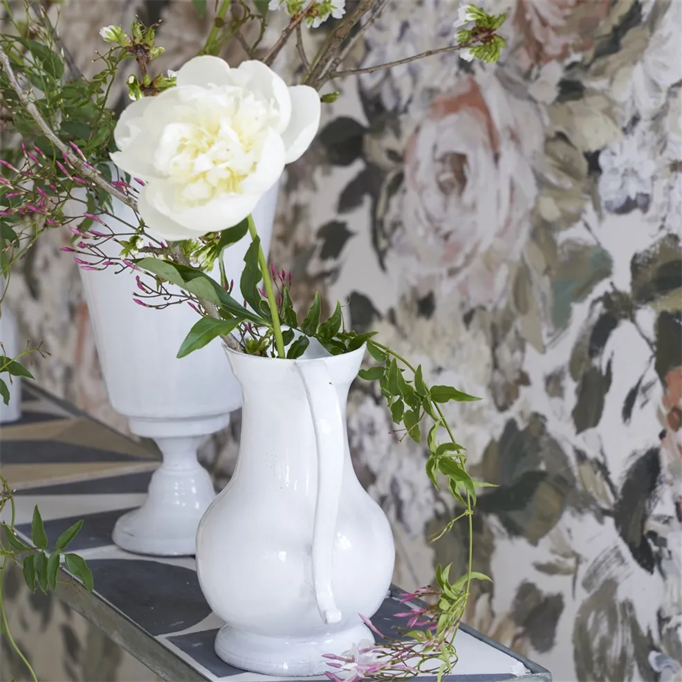 Fleurs D Artistes Wallpaper - Chalk - PDG1170/03 - Designers Guild