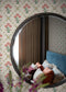 Floral Trellis Wallpaper - Rose - Summer Gray

