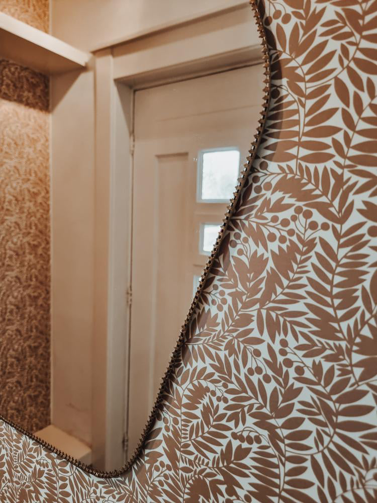 Florence Wallpaper - Brown - Summer Gray
