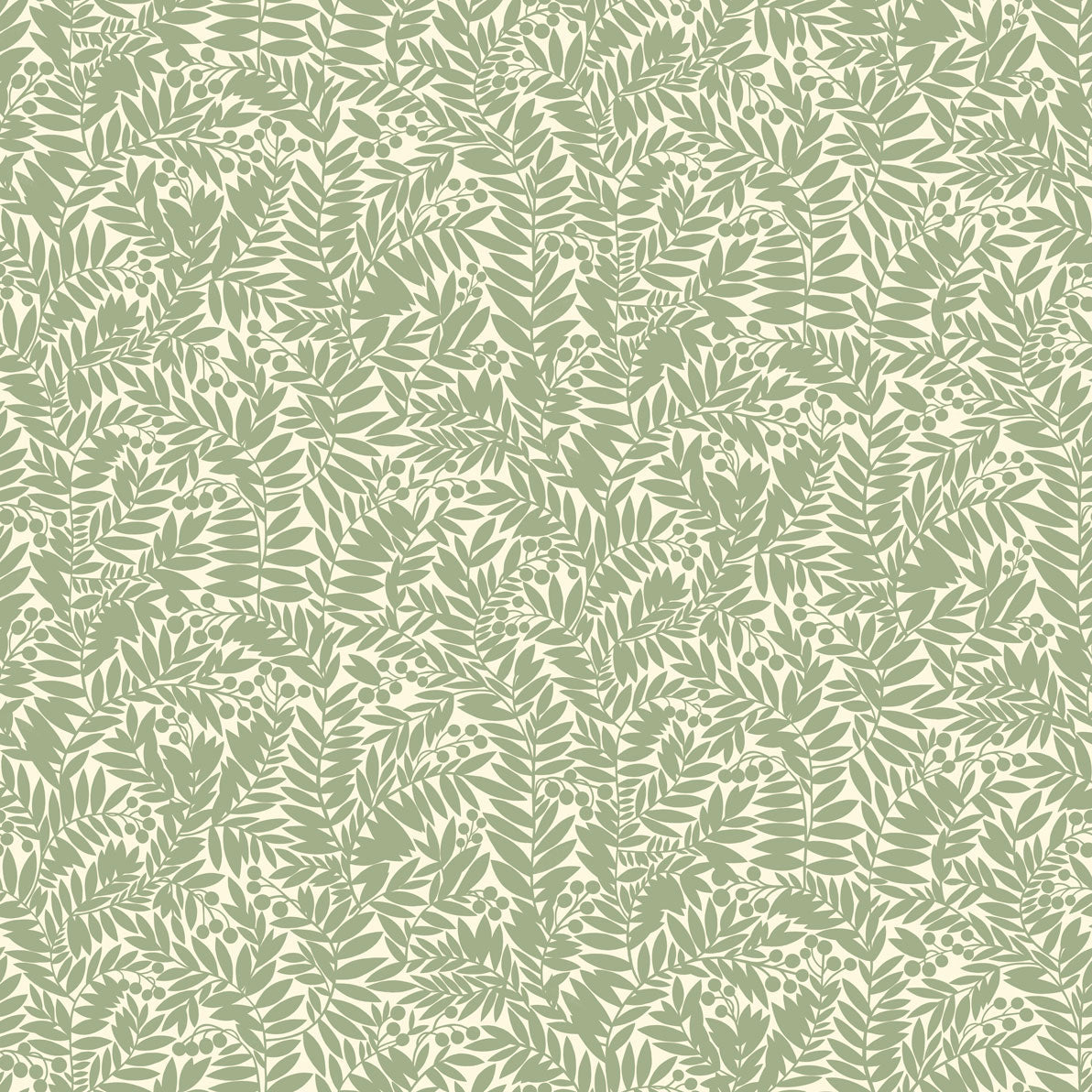Florence Wallpaper - Green - Summer Gray

