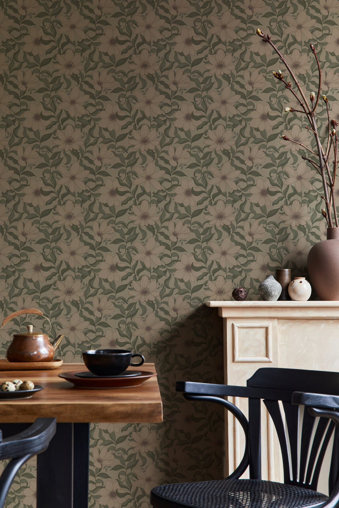 Fredrik Wallpaper - Spring - Summer Gray
