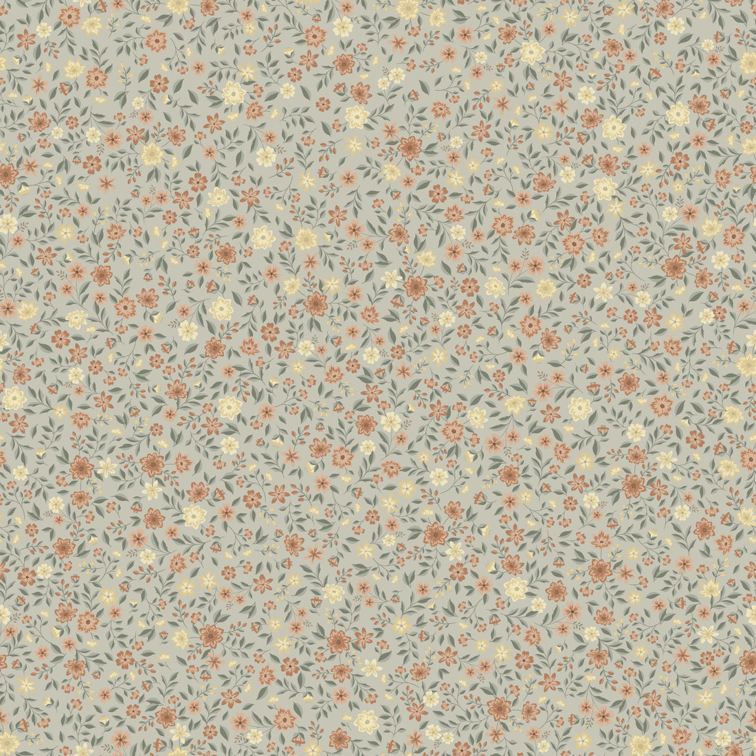 Freja Wallpaper - Earth - Summer Gray
