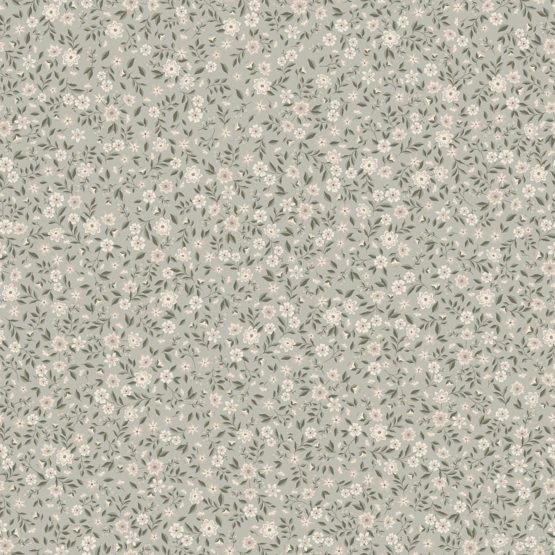 Freja Wallpaper - Meadow - Summer Gray
