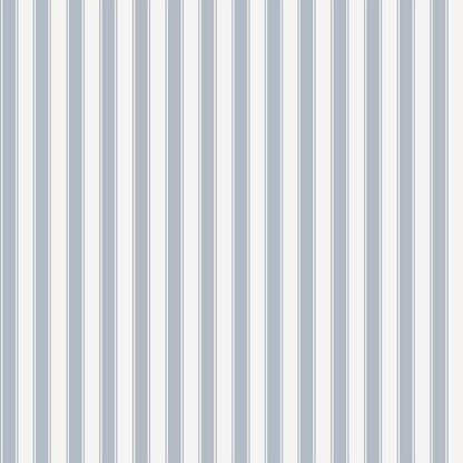 French Stripes Wallpaper - Blue - Summer Gray
