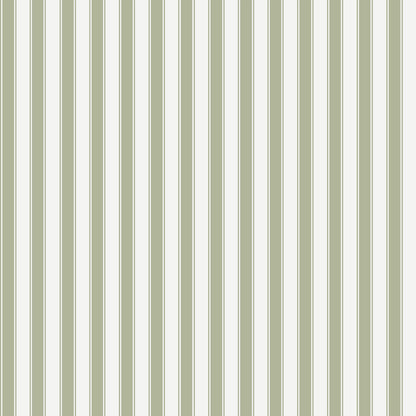 French Stripes Wallpaper - Green - Summer Gray
