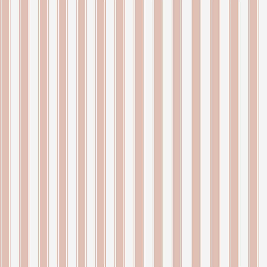French Stripes Wallpaper - Rose - Summer Gray
