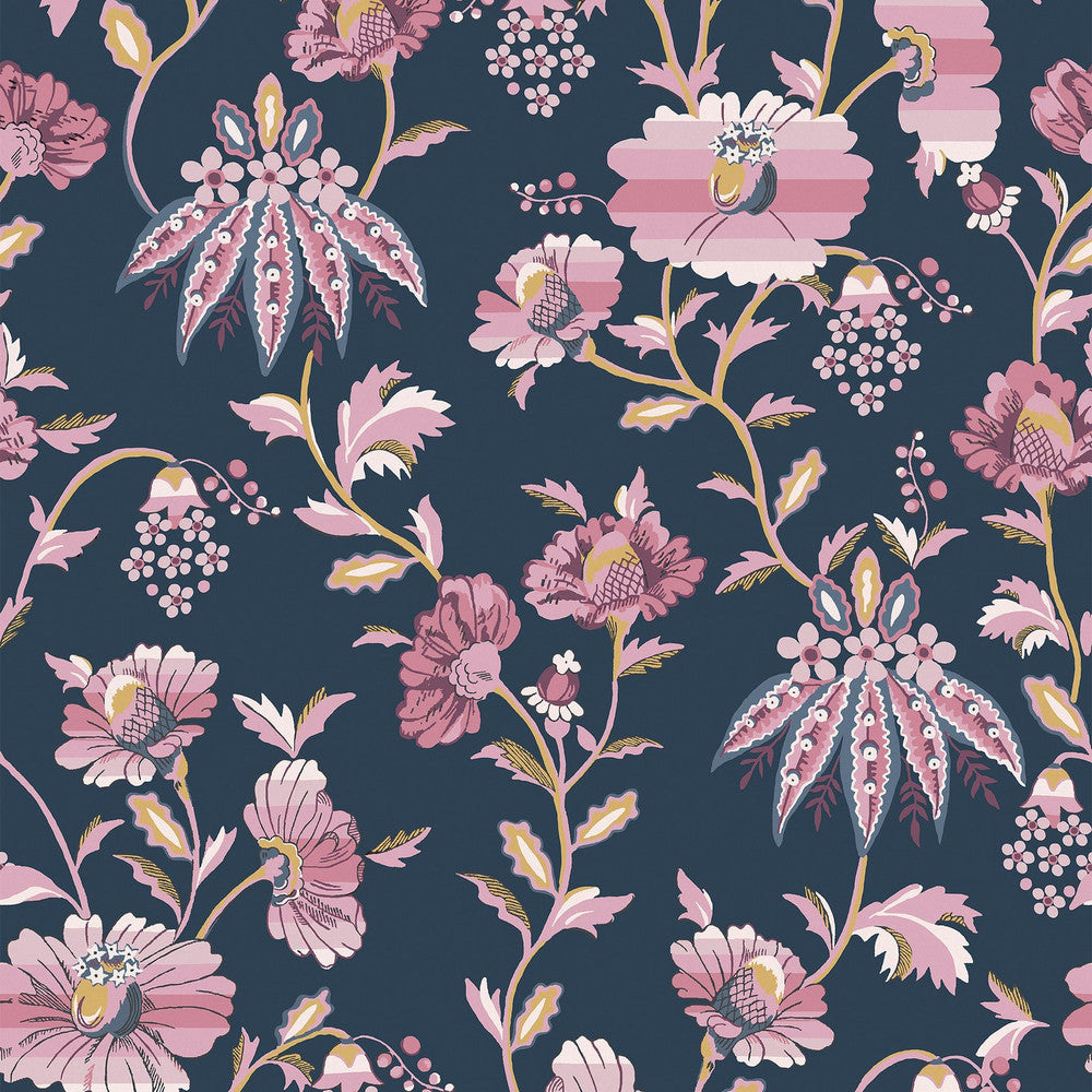 Friendship Garden Wallpaper - Navy - 125525 - Cath Kidston