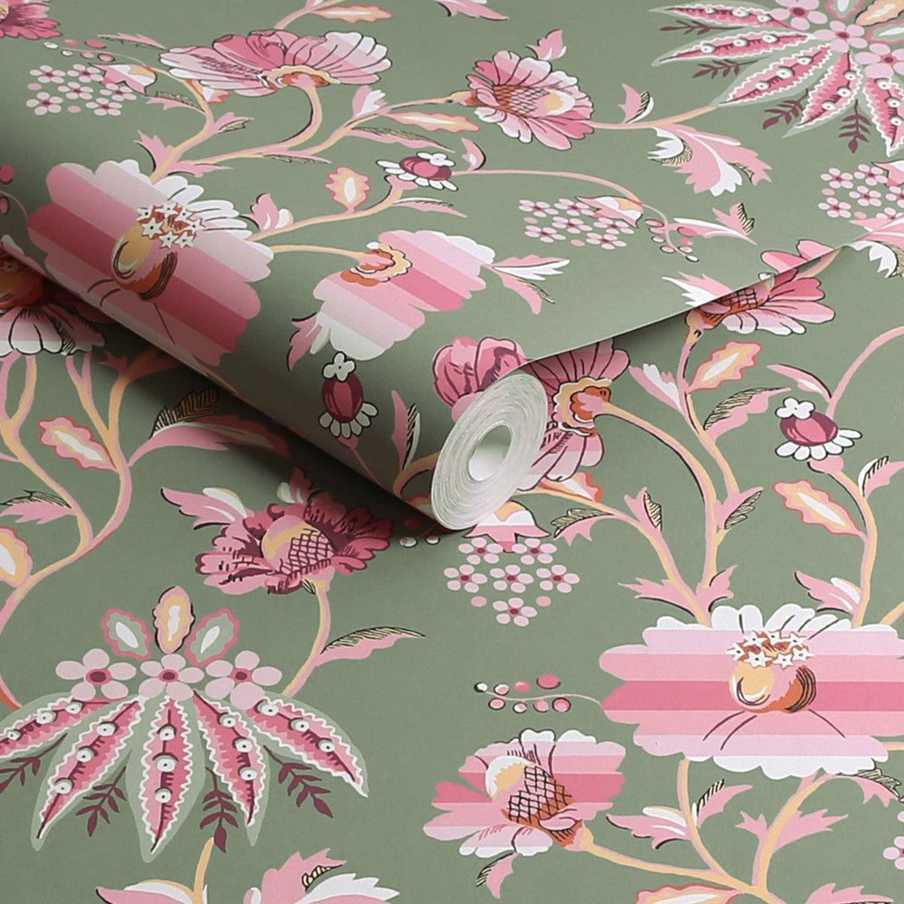 Friendship Garden Wallpaper - Sage - 125524 - Cath Kidston