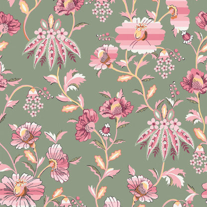 Friendship Garden Wallpaper - Sage - 125524 - Cath Kidston