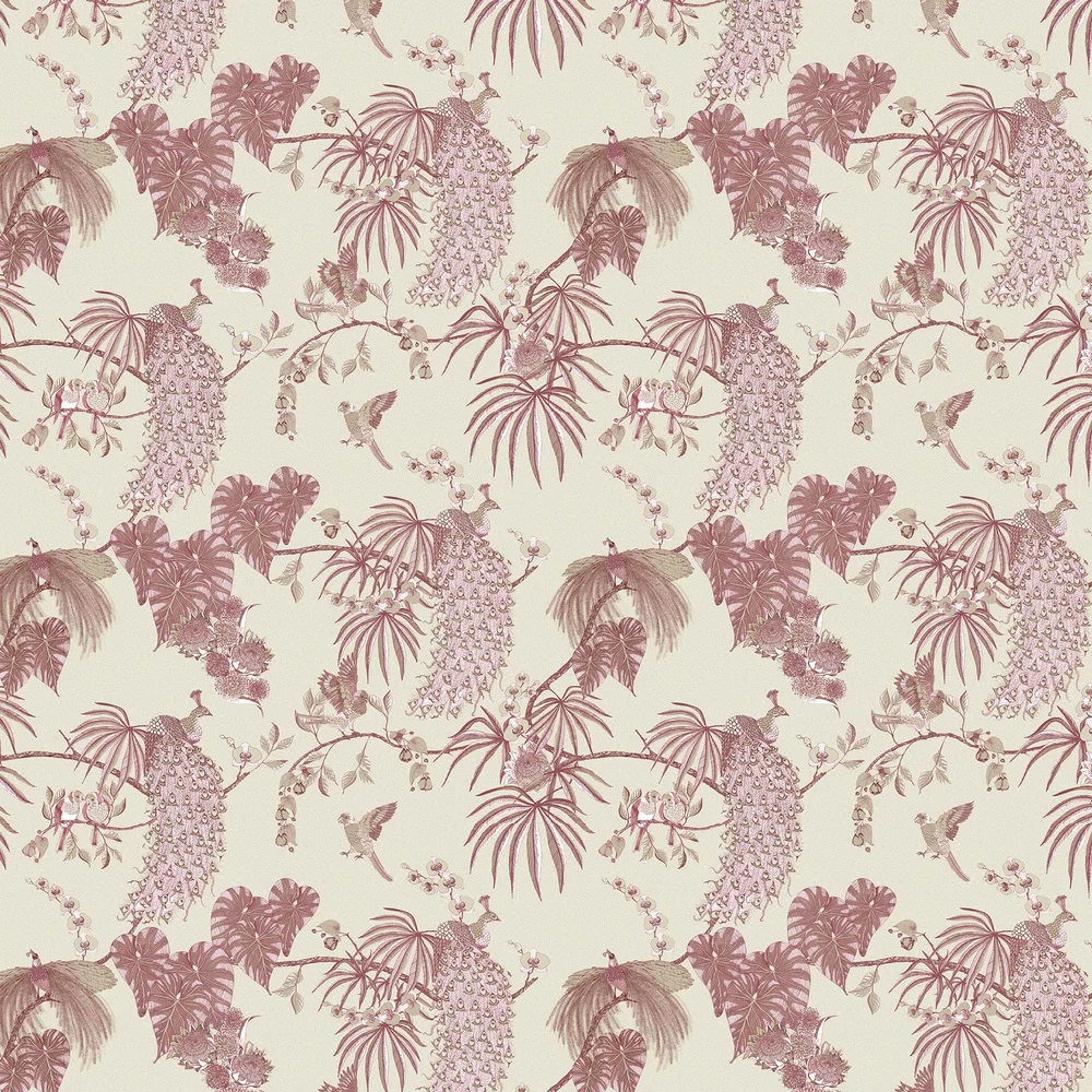 Garden Aviary Wallpaper - Heavenly Beige - Petronella Hall