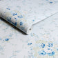Garden Floral Wallpaper - Soft Blue - Shabby Chic