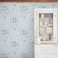 Garden Floral Wallpaper - Soft Blue - Shabby Chic