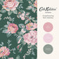 Garden Rose Wallpaper - Green - 125502 - Cath Kidston