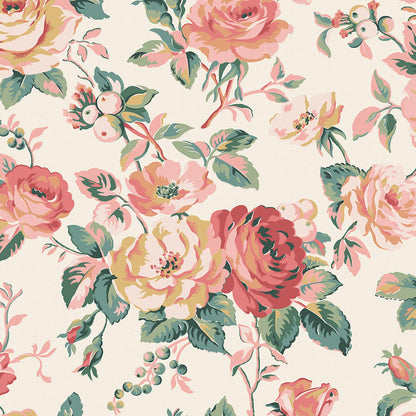 Garden Rose Wallpaper - Multi - 125501 - Cath Kidston