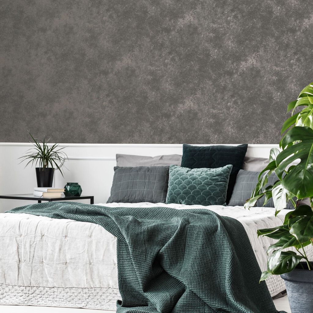 Gilded Concrete Wallpaper - Quartz - Boutique Luxury