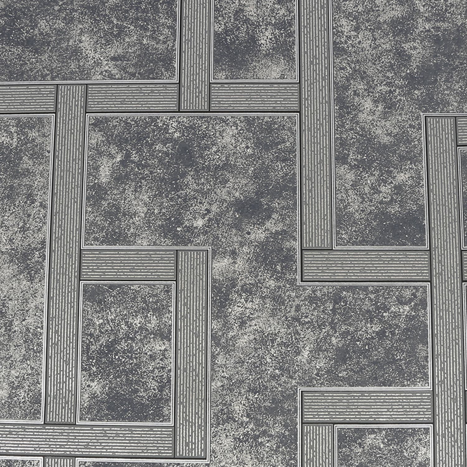 Gilded Greek Key Wallpaper - Onyx - Boutique Luxury