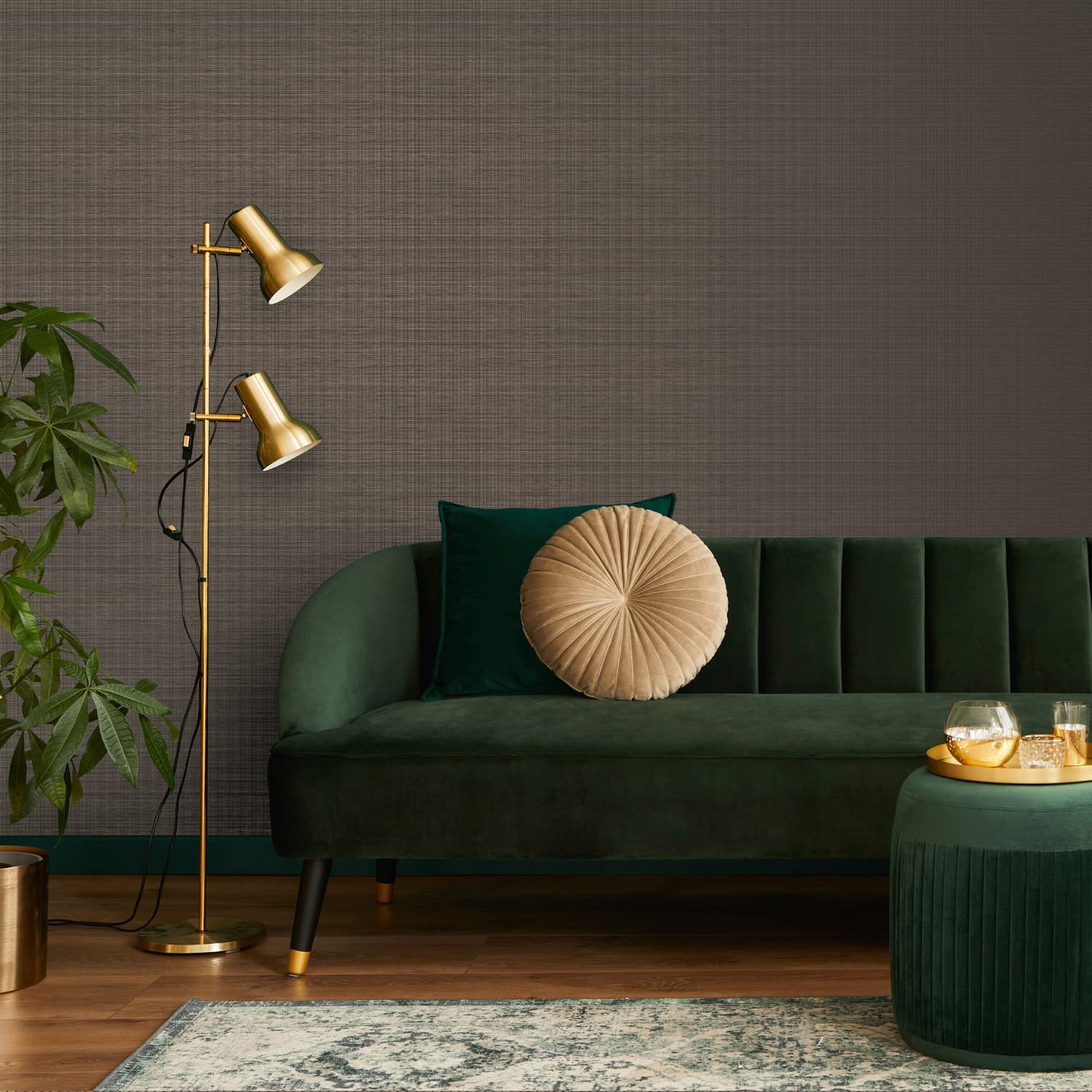 Gilded Texture Wallpaper - Taupe - Boutique Luxury