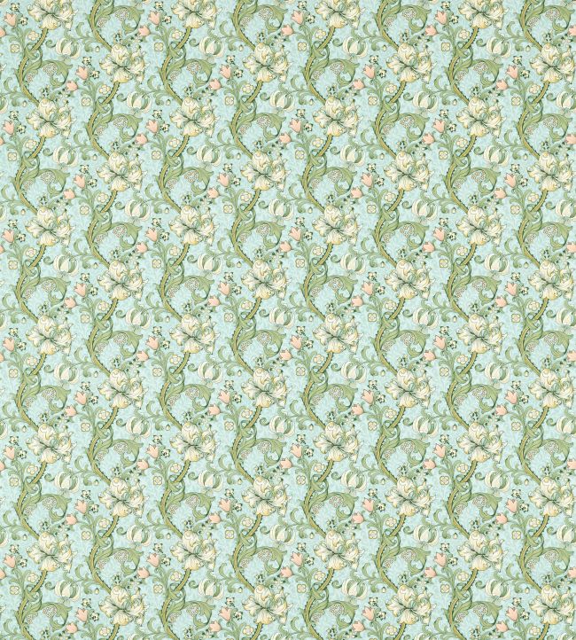 Golden Lily Fabric - Apple/Blush - F1677/05 - Clarke & Clarke