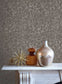 Gypsophila Wallpaper - Mocha & Silver  - Clarissa Hulse