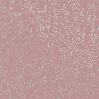 Gypsophila Wallpaper - Shell & Rose Gold - Clarissa Hulse