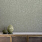 Gypsophila Wallpaper - Spring Green & Silver - Clarissa Hulse