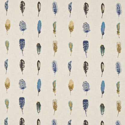 Limosa Fabric - Indigo/Mustard/Stone