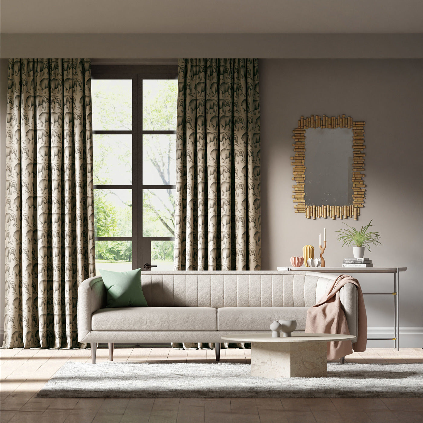 Savanna Room Fabric - Elephant