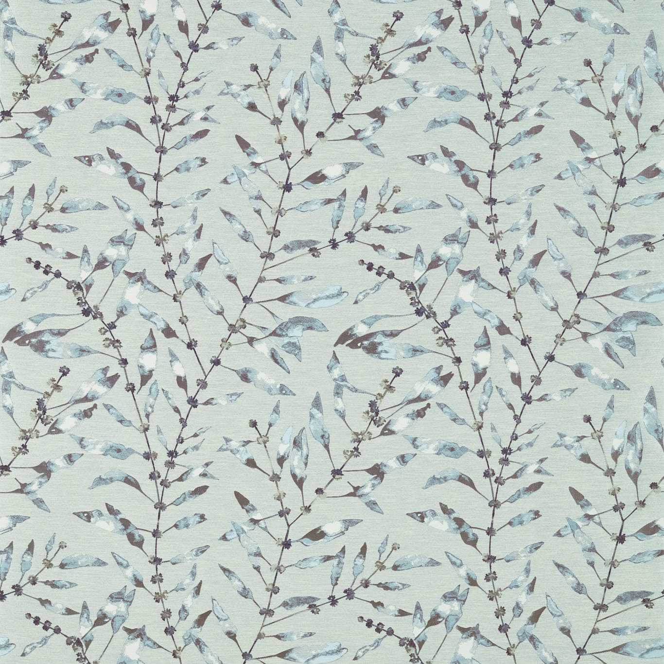 Chaconia Fabric - Indigo/Seaspray