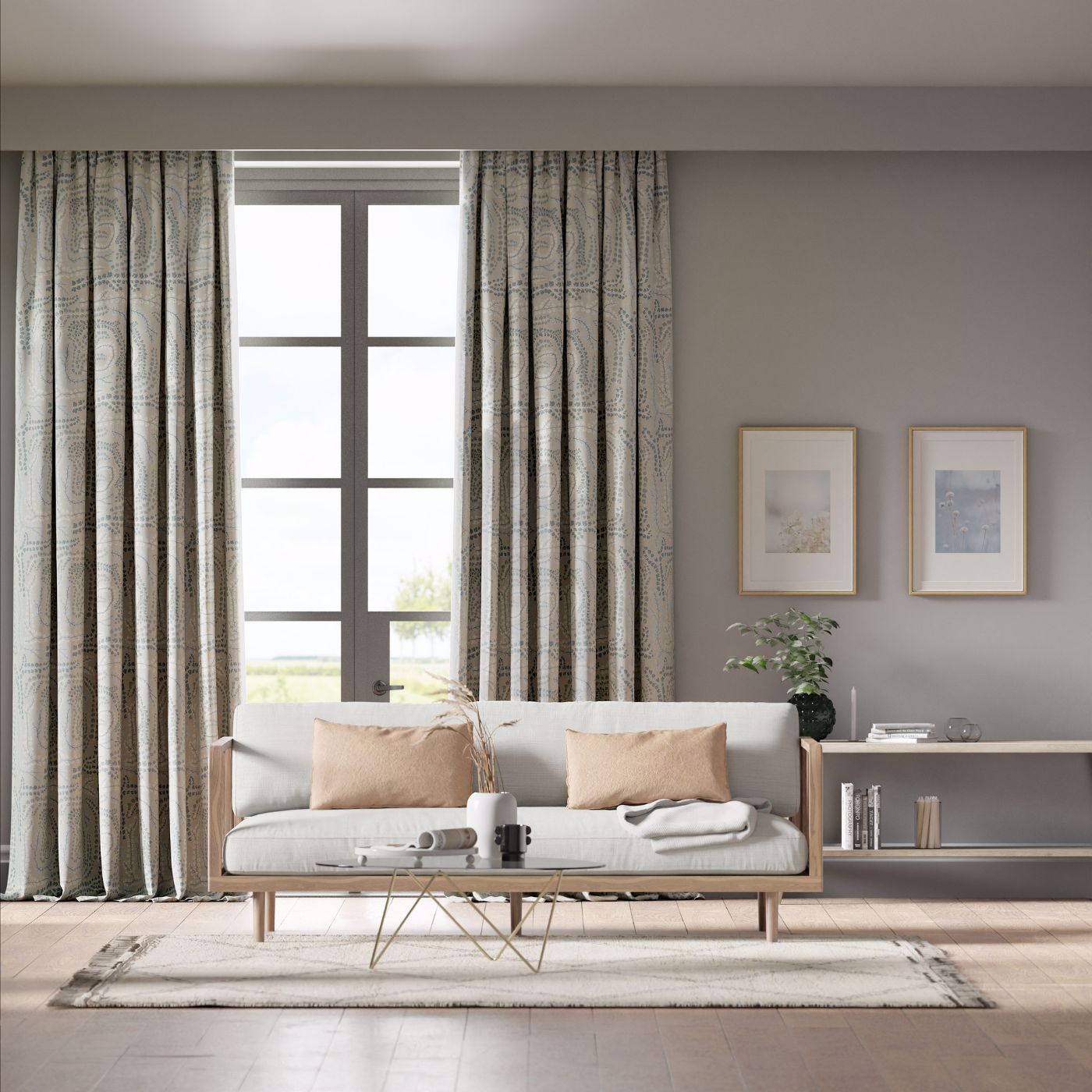 Fayola Room Fabric - Tranquility/Exhale/Celestial